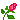 pixel gif of a rose blooming
