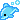 pixel gif of dolphin & bubbles moving back & forth